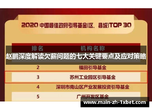 赵鹏深度解读欠薪问题的七大关键要点及应对策略 赵鹏深度解读欠薪问题的七大关键要点及应对策略